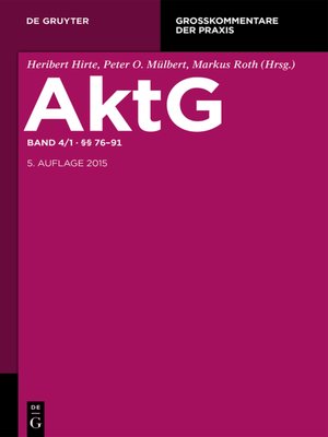 cover image of Aktiengesetz